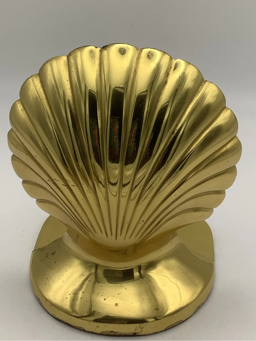 Brass Shell Bookend - Picture 1 of 5